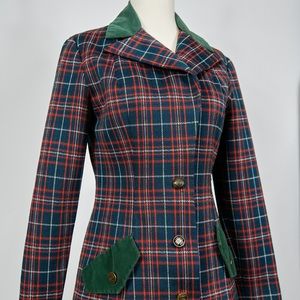Vintage 70s Plaid Blazer